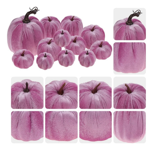 Pack Decoracion Hallowen 12 Calabazas Artificiales Funzhan