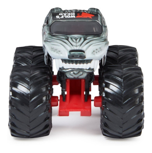 Imagen 2 de 7 de Vehículo Monster Jam Wolf's Head Serie 26 1:64 Metal Color Gris