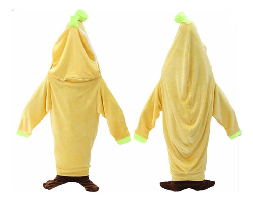 Manta De Plátano Manta Con Capucha Portátil Camisón De M