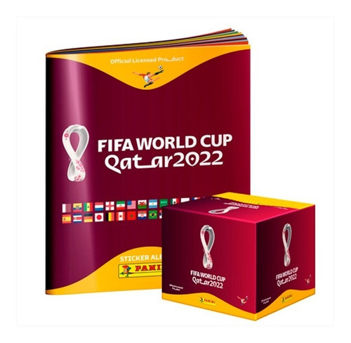 Imagen 1 de 7 de Album + Caja De Sobres Barajitas Panini Mundial Qatar 2022