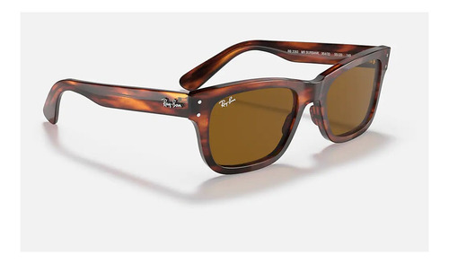 Anteojos de sol Ray-Ban Burbank talle Extra large armazón polished havana y lente brown