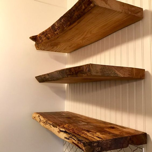 Madeira Com Borda Rustica Para Artesanato E Mesas 90x40x5