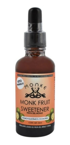 Endulzante Líquido Monke De Fruto Del Monje 50ml 3pzas