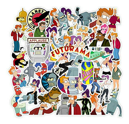 Stickers Philip J.fry Futurama 50pcs Pack