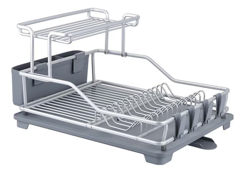 Escurridor Aluminio 2 Niveles Namaro Gris
