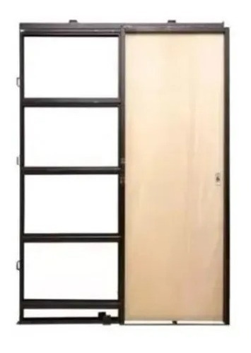 Puerta Corrediza De Embutir 90 Cm X 2 Mts Para Durlock