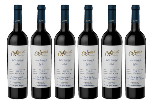 Vino Tinto Colome Lote Especial Syrah 6x750 Ml - Salta