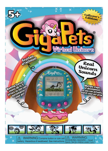 Giga Pets Unicornio Mascota Virtual Interactiva Tamagotchi 