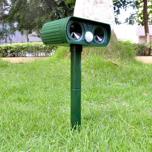 Repelente De Aves Solar Ultrasónico Con Sensor De Movimiento