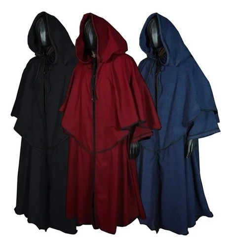 Capa De Mago Medieval Para Ordenador, Disfraz De Mago, Bata