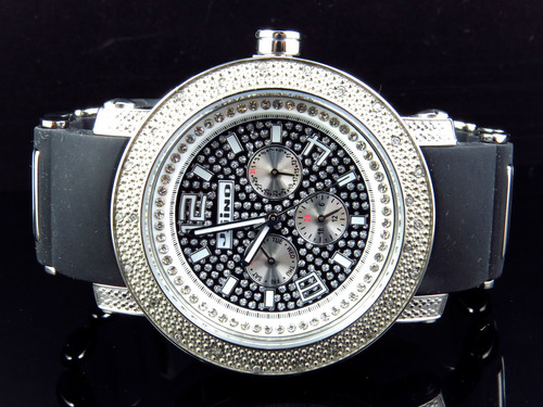 Para Hombre De Diamante Genuino .25 Ct Jojino Reloj Mj-1187