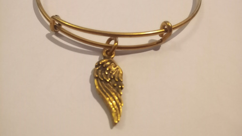 Alex And Ani Pulseras Brazaletes Enchapadas En Oro C/dijes Dorado Oscuro 3 Cm 3 Cm