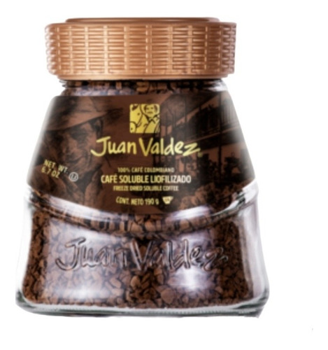 Café Juan Valdéz, Clásico, Liofilizado, Soluble, De 190g