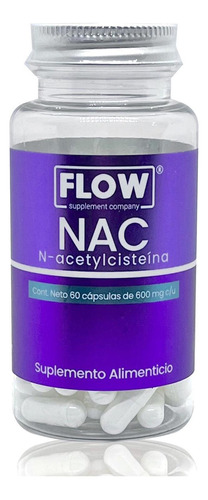 Nac N-acetylcisteína 60 Cápsulas De 600 Mg Flow