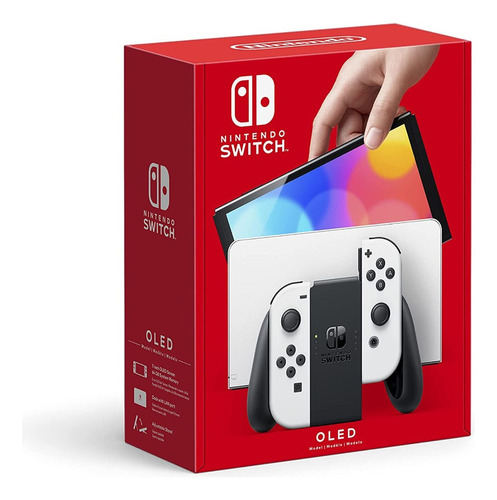 Nintendo Switch OLED 64GB Standard cor branco e preto