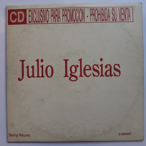 Cd Original - Julio Iglesias (caruso)