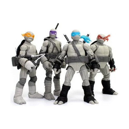 Tortugas Ninja Bst Axn Idw Blanco Y Negro Sdcc 2023 Msi