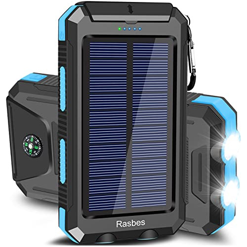 Cargador Solar, 20000m Ah Portable Solar Power Bank Wlhg3