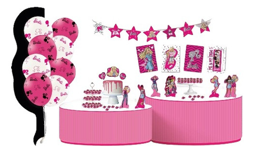 Kit Festa Completa Barbie Decoração Aniversário