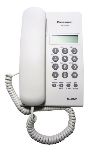 Teléfono Panasonic Kx-t7703 Mesa C Visor Blanco