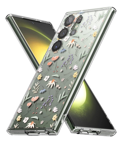 Funda Ringke Fusion Design Para Galaxy S23 Ultra Flores