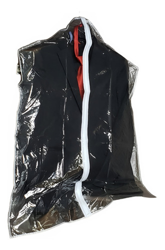 Kit 06 Capas Protetora P/ Terno E Roupas Com Zíper 98 X 58cm Cor Branco-branco