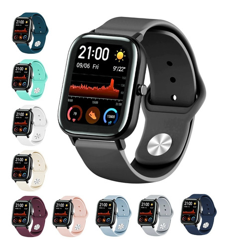 Combo De 4 Correas Deportivas Lisas Premium Para Amazfit Gts