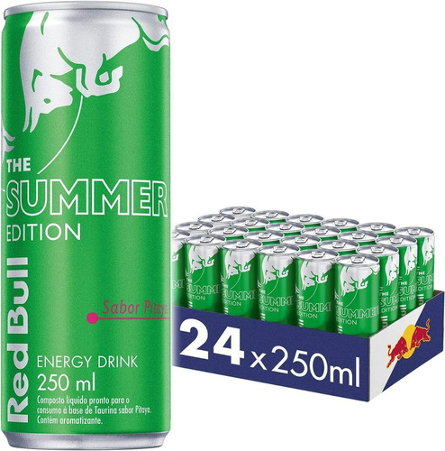 Red Bull Summer Pitaya 250 Ml - Pack Com 24 Unidades