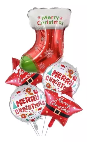 Navidad Mono De Nieve Posada Decora Globo Gigante Multi Met