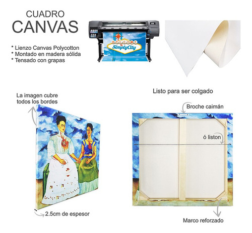 Canvas Cuadro Flotante Picasso Meninas 60x80cm