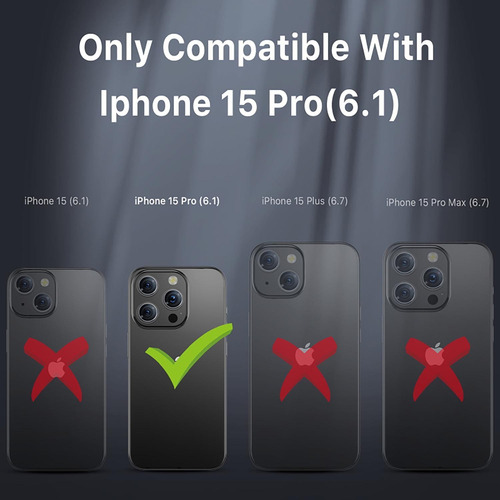. Funda Mybat Maverick Magsafe Clip Para iPhone 15 Pro -
