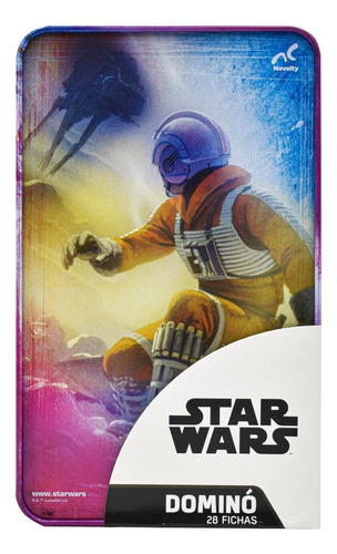 Juego De Mesa Dominó Star Wars, 28 Fichas Novelty