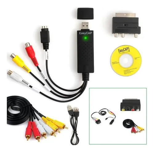 comprar Conversor Usb2.0 Vhs Para Dvd Configure Vhs Para Dvd Áudio E