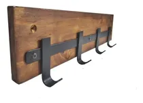 Comprar Perchero De Hierro Estilo Industrial 60cm 4 Perchas