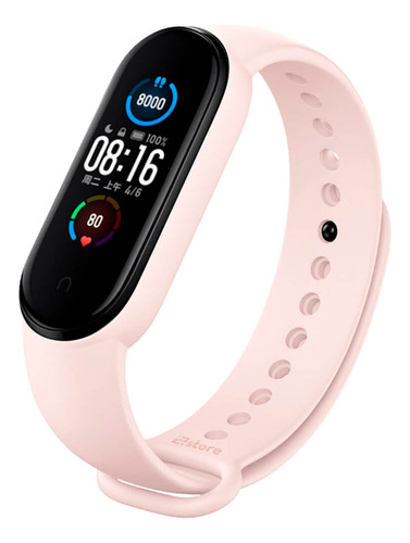 Correa Compatible Xiaomi Mi Band 3 Y 4 Rosado Claro