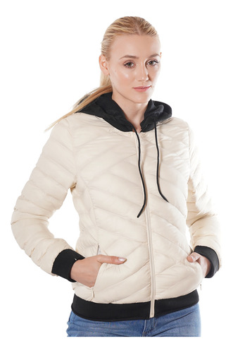 Campera Ultraliviana Mujer Capucha Campera De Abrigo M29