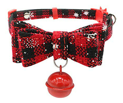 Love Dream Christmas Cat Collar With Bell, Quick Release Dog