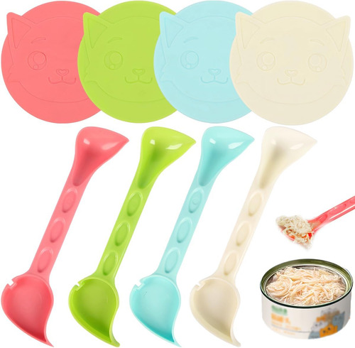 Juego De 8 Tapas Para Latas De Comida Para Mascotas, Juego D