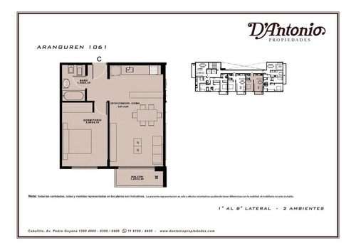 Departamento De 2 Ambientes. Excelente Categoría - Caballito
