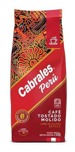 Imagen 1 de 7 de Cafe Molido Cabrales Tostado Peru X 250g