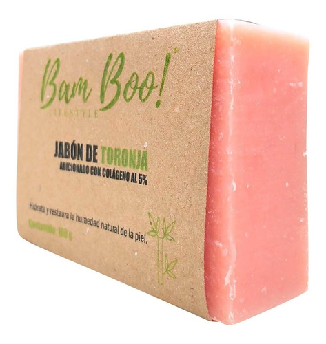 Imagen 2 de 5 de Jabón Toronja Con Colágeno 100 Gr Bam Boo! Lifestyle