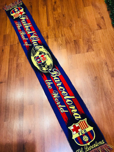 Bufanda Club Barcelona Fc, Unitalla, Producto Oficial.