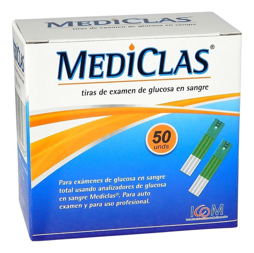 Tiras Reactivas Glucometro Mediclas 50 Unidades