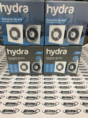 Extractor Aire Baño Hydra 100 Mm Potenciado + Persiana Movil