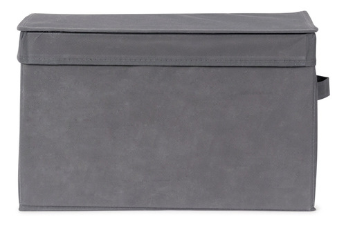 Imagen 3 de 3 de Canasto Con Tapa Caja Organizador Tela Plegables