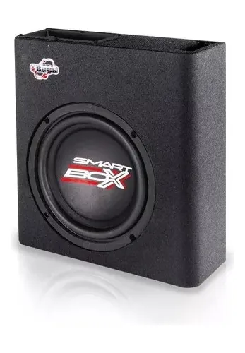 comprar Caixa Mini Slim Boog Amplificada 8'' 200w Rms Com Modulo 