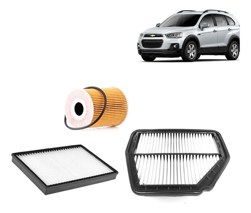 Filtros Aire Aceite Polen Chevrolet Captiva 2.0 2007-2017