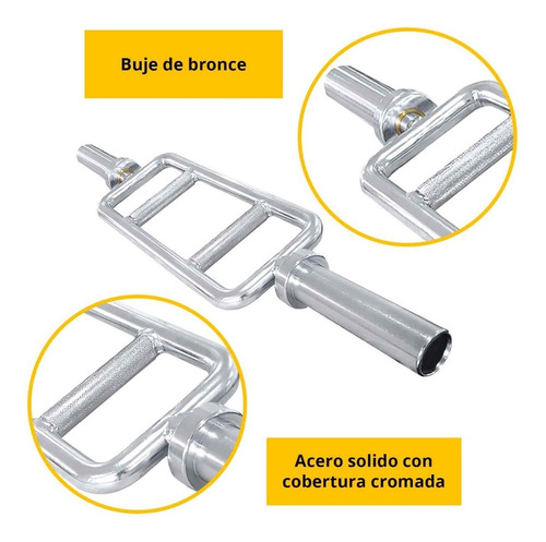 Barra Romana Olimpica Para Triceps Gym