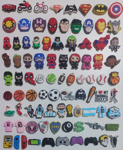 Pins Jibbitz Crocks X5