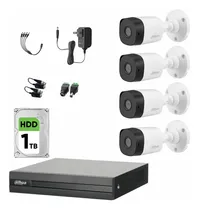 Comprar Dahua Kit De Videovigilancia 4 Cámaras Kitxvr1b04-i-4sc-1tb Cámaras De Seguridad Exterior Alta Resolución Con Sensor De Reconocimiento Circuito Cerrado Kitxvr1b04-i Cctv + Hdd 1tb 